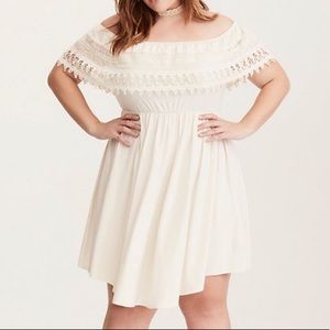 NWT Torrid Off the Shoulder Dress